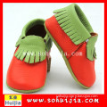 wholesale korean style child moccasin candy color tassels shoes high quality fashion baby sandal